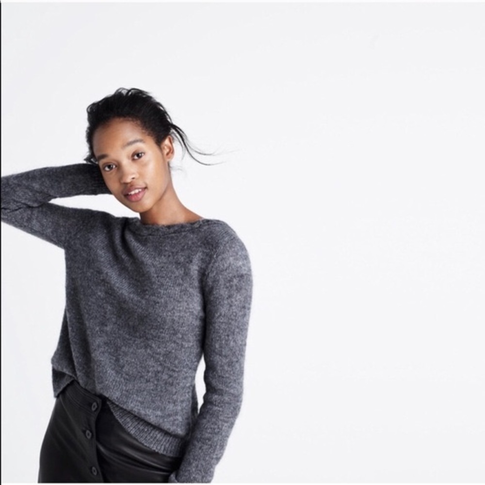 MADEWELL et SEZANE Brigitte mohair Sweater.